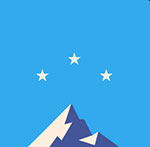 A mountain with gold stars on the top of it  The answer is: Paramount