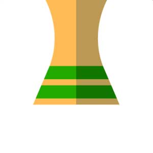 A trophy for a popular Soccer game