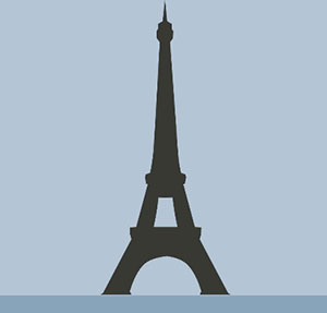 The Eiffel Tower. 
