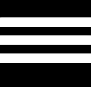 Three white stripes. 