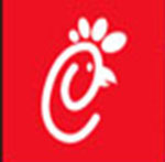 A white letter C  The answer is: Chick-fil-a