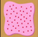 A pink pop-tart  The answer is: Pop-Tarts