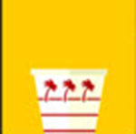 A white cup   The answer is: In-N-Out Burger 