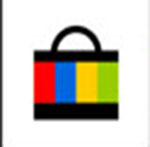 A bag with different colors on it   The answer is: EBay 