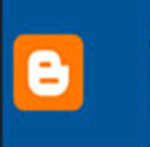 An orange letter B   The answer is: Blogger