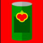 A green can  The answer is: Del Monte 