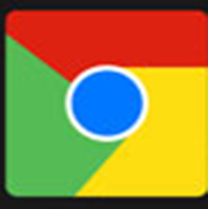 The Google Chrome sign .